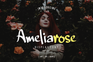 Ameliarose Font Review: A Bold and Cute Display Typeface for Makers