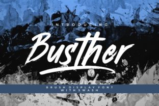 Busther Display Font for Modern Craft Projects