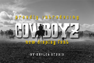 Cowboyz Display Font for Handmade Labels and Rustic Branding