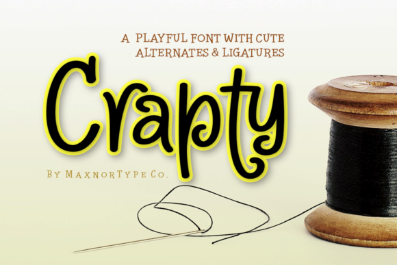 Crapty: A Creative Font for Small Business Branding