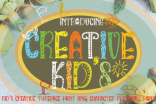 Creative Kids Typeface for Handmade Labels and Playful Branding
