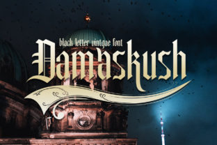Damaskush: A Vintage-Themed Display Font for Powerful Branding
