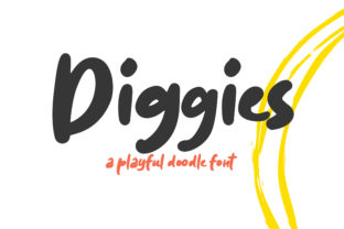 Diggies: A Playful Display Font for Handmade Brands