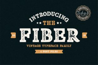 Fiber Display Font: Vintage Boldness for Memorable Branding