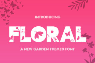 Floral Typeface for Elegant Digital Branding and Web Design