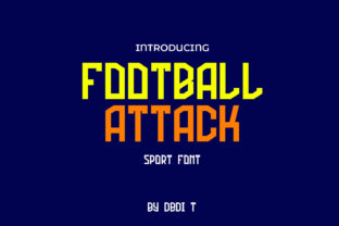 Football Attack Typeface for Dynamic Campaign Graphics