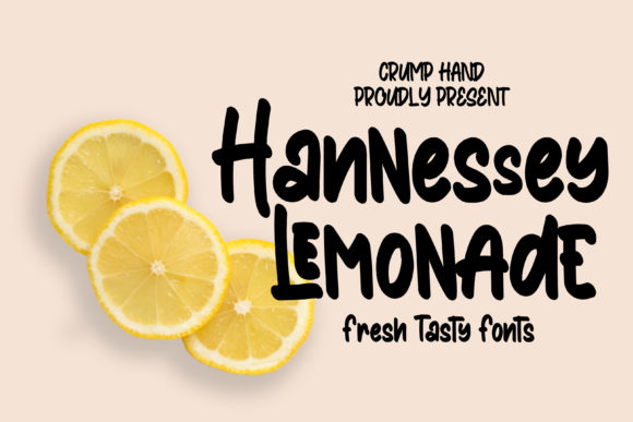 Hannessy Lemonade: A Fresh Display Font for Summer Branding