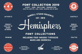 Hemishpers Display Font for Bold Vintage Branding