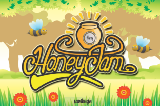 Honey Jam Display Font for Sweet and Cool Campaign Visuals