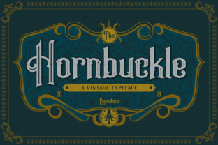 Hornbuckle: The Vintage Display Font for Art Nouveau-Inspired Branding