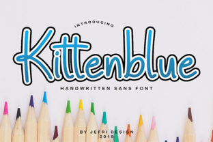 Kittenblue: A Playful Display Font for Creative Projects