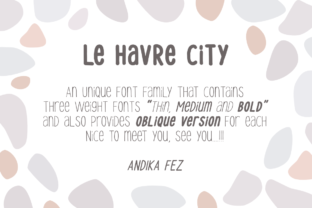Le Havre City Typeface: Playful Display Fonts for Brand Identity