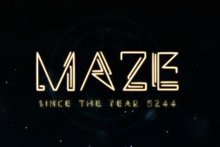 Maze Typeface: Futuristic Display Font for Bold Branding