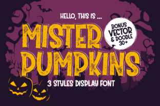 Mister Pumpkins: The Cheerful Display Font for Seasonal Campaigns