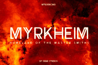 Myrkheim: A Futuristic Display Font for Modern Craft Brands