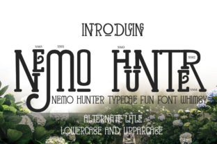 Nemo Hunter Font: A Whimsical Display Typeface for Creative Branding