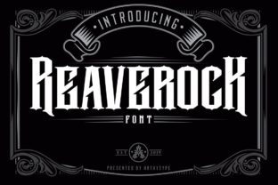 Reaverock Font: A Vintage Display Typeface for Creative Projects