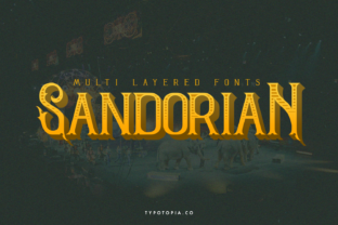 Sandorian: A Bold Display Font for Modern Editorial Design
