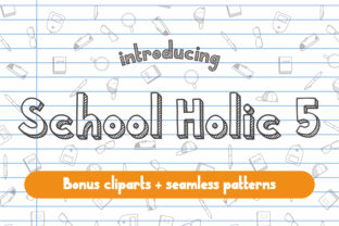 School Holic 5: A Playful Display Font for Crafty Creators