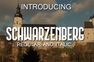 Schwarzenberg Typeface for Gothic Brand Identity and Display Design