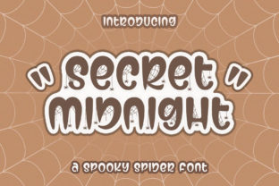 Secret Midnight Display Font for Spooky Halloween Branding