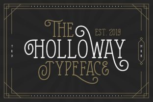 The Holloway: A Vintage Display Font for Handmade Branding