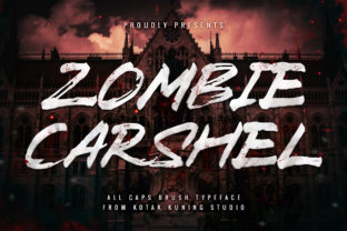 Zombie Carshel Font: A Bold Display Typeface for Edgy Digital Campaigns